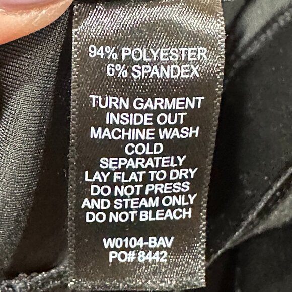 Betabrand Classic Dress Yoga Pant Black Velvet W0104-BAV‎ Size XL Dressy Holiday - Picture 6 of 7